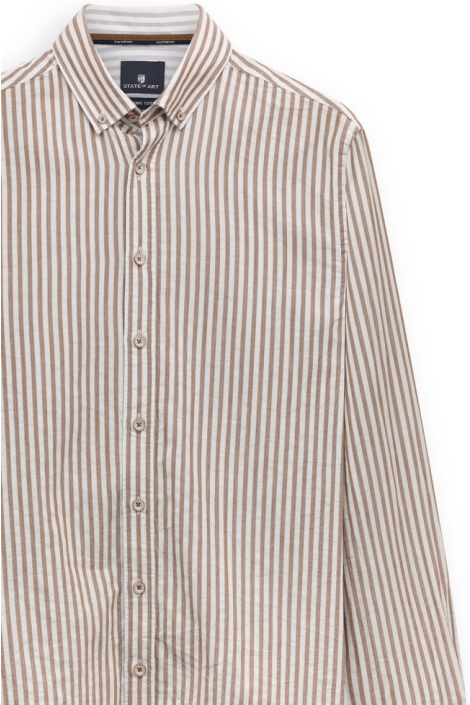 State of Art beige heren overhemd | Close up