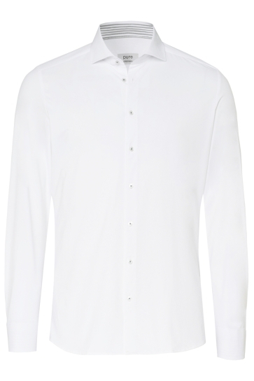 Pure H. Tico Overhemd FUNCTIONAL SHIRT LONGSLEEVE E31301 21741 902 WHITE PLAIN