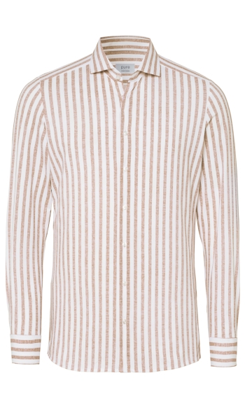 FUNCTIONAL SHIRT LONGSLEEVE E31312 21742 663 ORANGE STRIPED