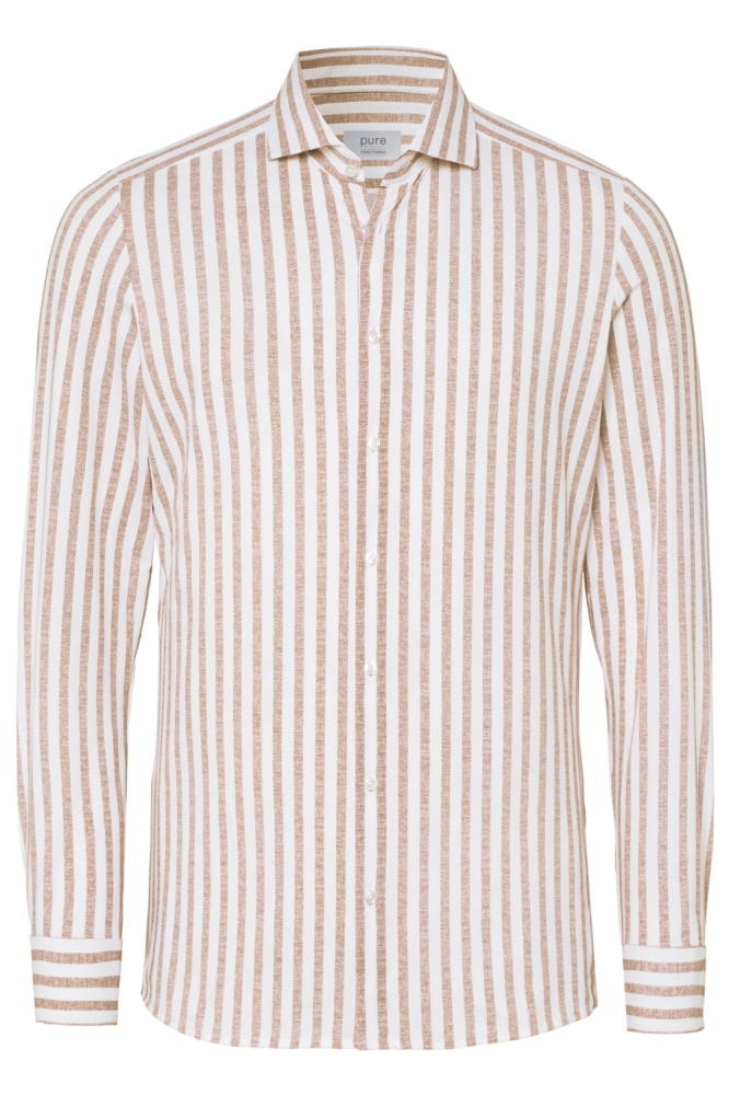 Pure H. Tico oranje heren overhemd | Vooraanzicht