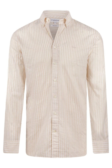 McGregor beige heren overhemd | Vooraanzicht