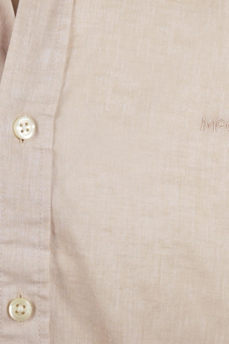 McGregor beige heren overhemd | Close up