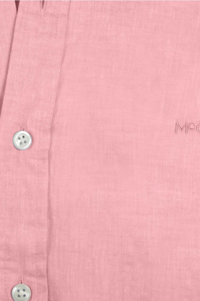McGregor roze heren overhemd | Close up