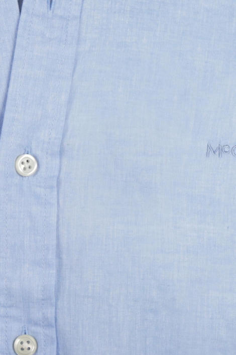 McGregor blauwe heren overhemd | Close up