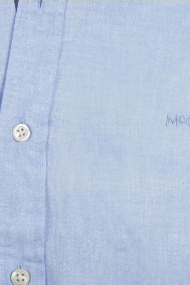 McGregor blauwe heren overhemd | Close up