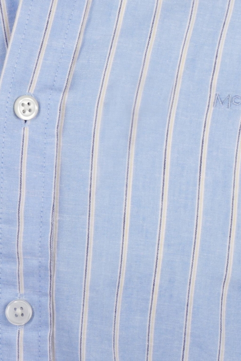 McGregor blauwe heren overhemd | Close up