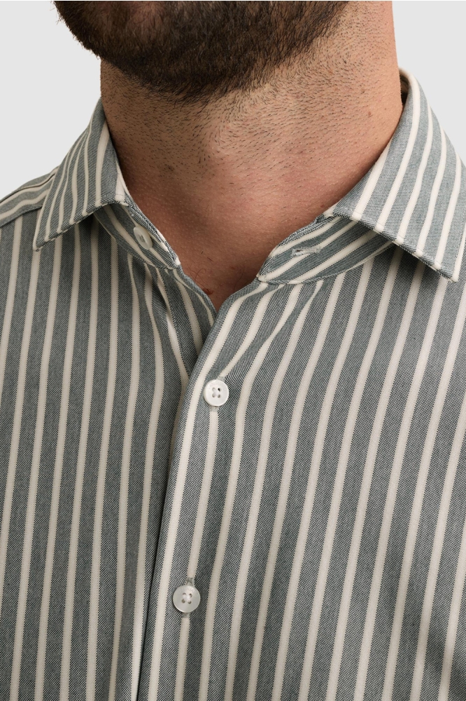 Vanguard groene heren overhemd | Close up