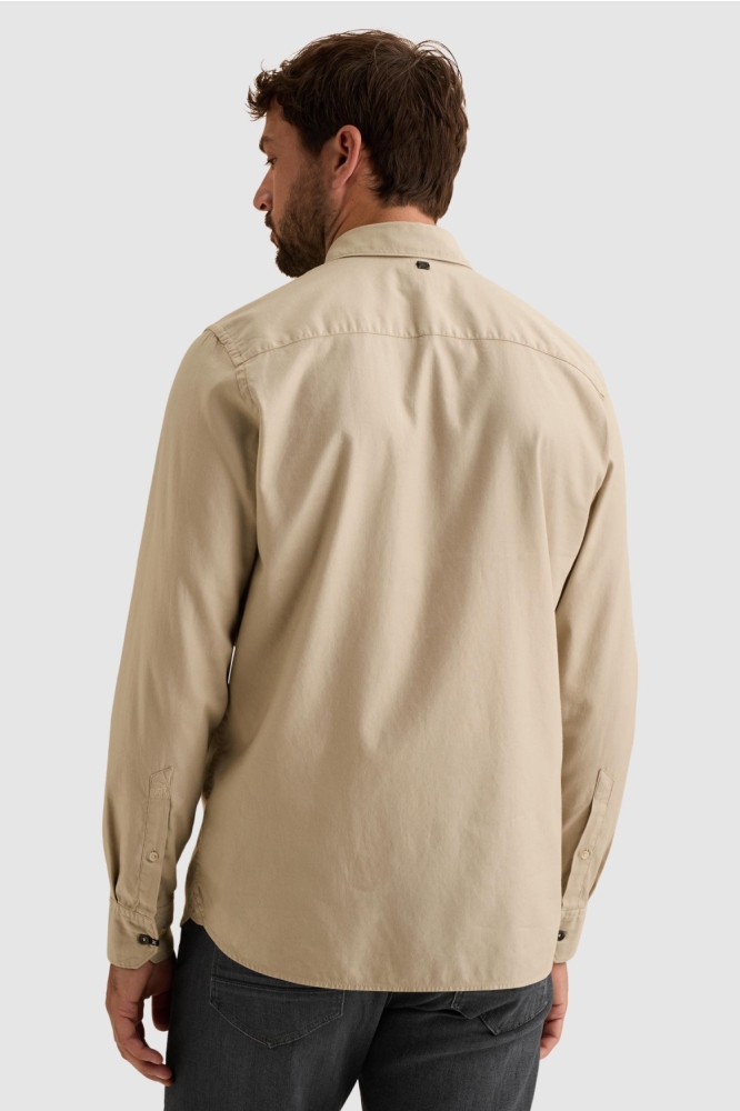 Vanguard beige heren overhemd | Model achteraanzicht