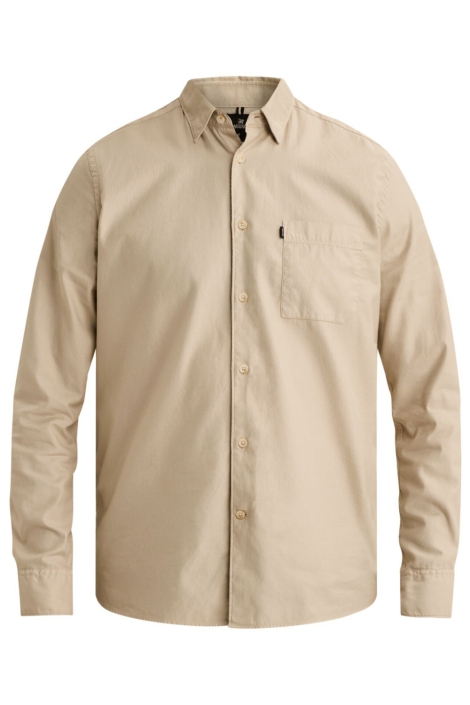 Vanguard beige heren overhemd | Vooraanzicht