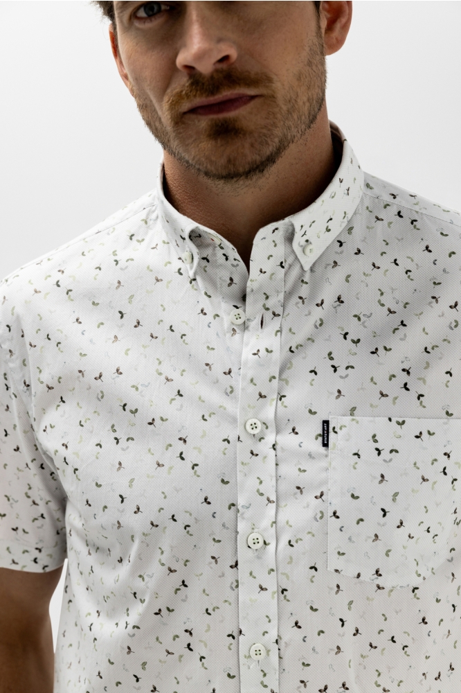 State of Art groene heren overhemd | Close up