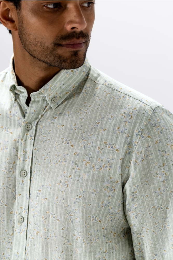 State of Art grijze heren overhemd | Close up