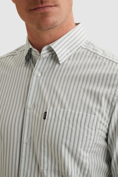 Vanguard blauwe heren overhemd | Close up