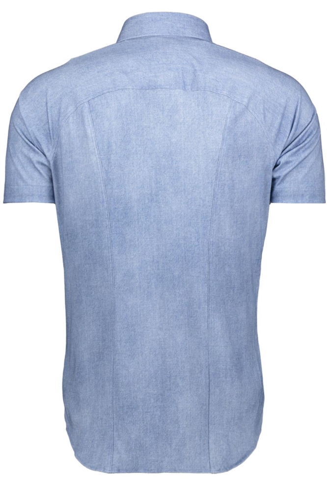 Desoto blauwe heren overhemd | Achteraanzicht