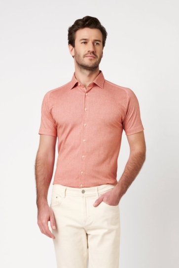 Desoto Overhemd KENT 93032 310 APRICOT OXFORD