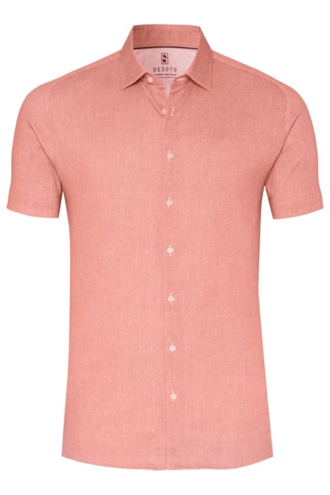Desoto roze heren overhemd | Vooraanzicht