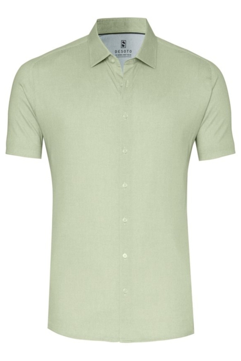 Desoto groene heren overhemd | Vooraanzicht