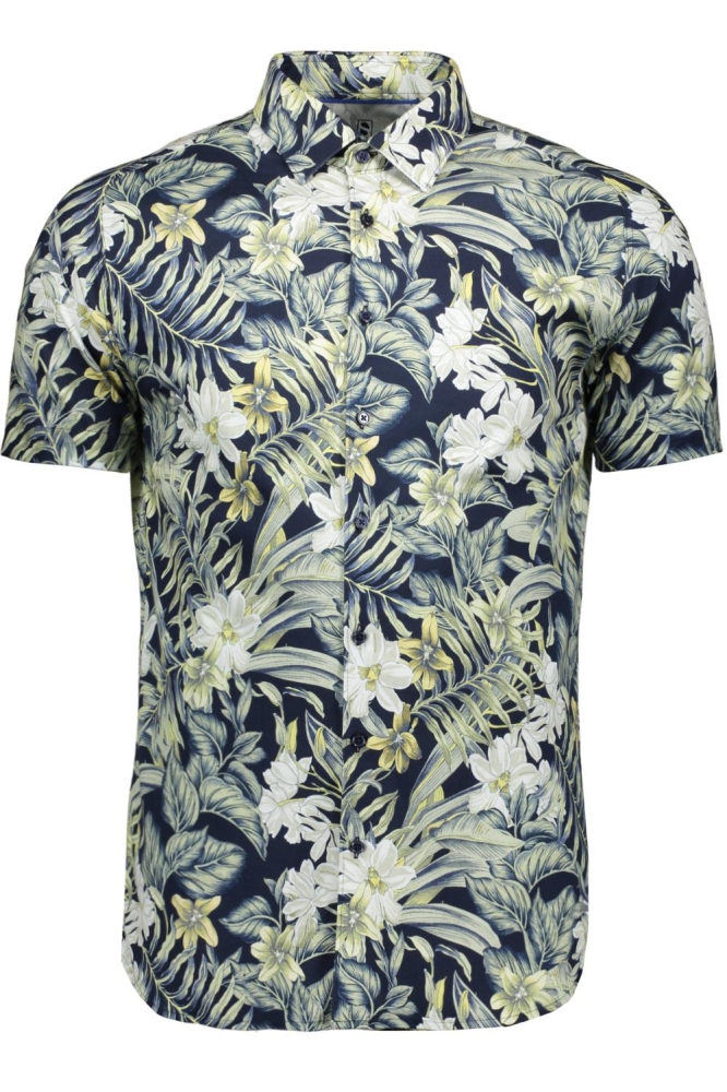 Desoto blauwe heren overhemd | Vooraanzicht