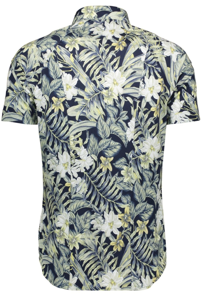 Desoto blauwe heren overhemd | Achteraanzicht