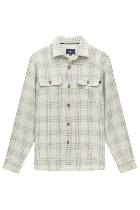 State of Art ecru heren overhemd | Vooraanzicht