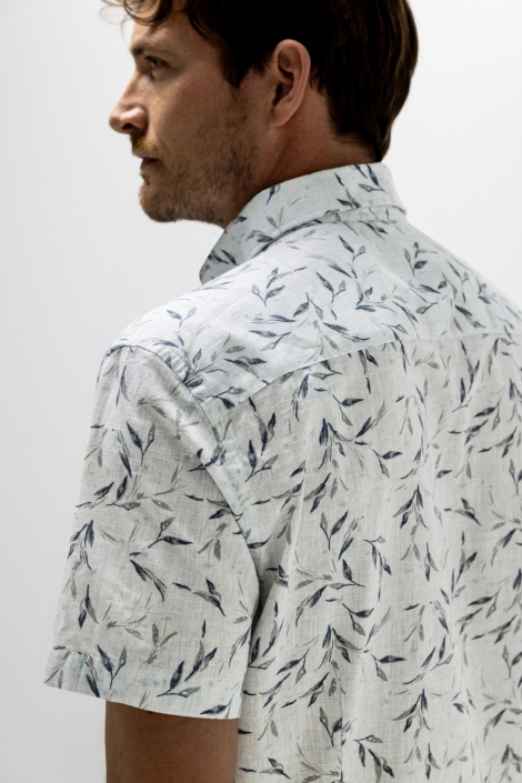 State of Art beige heren overhemd | Close up