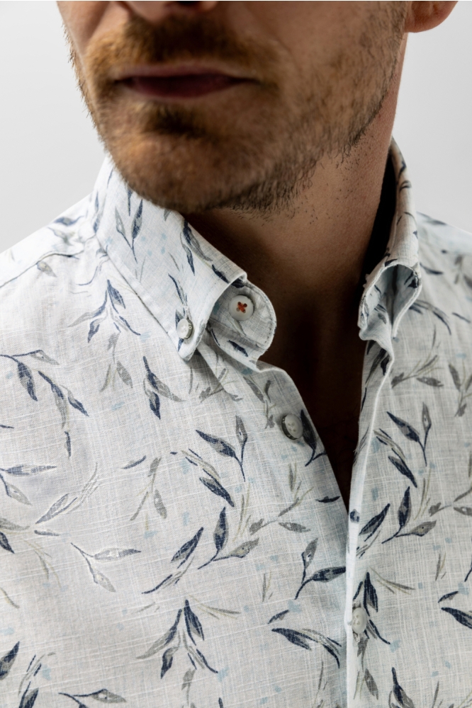 State of Art beige heren overhemd | Close up