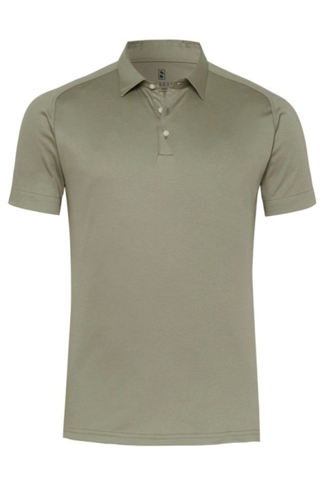 Desoto groene heren polo | Vooraanzicht