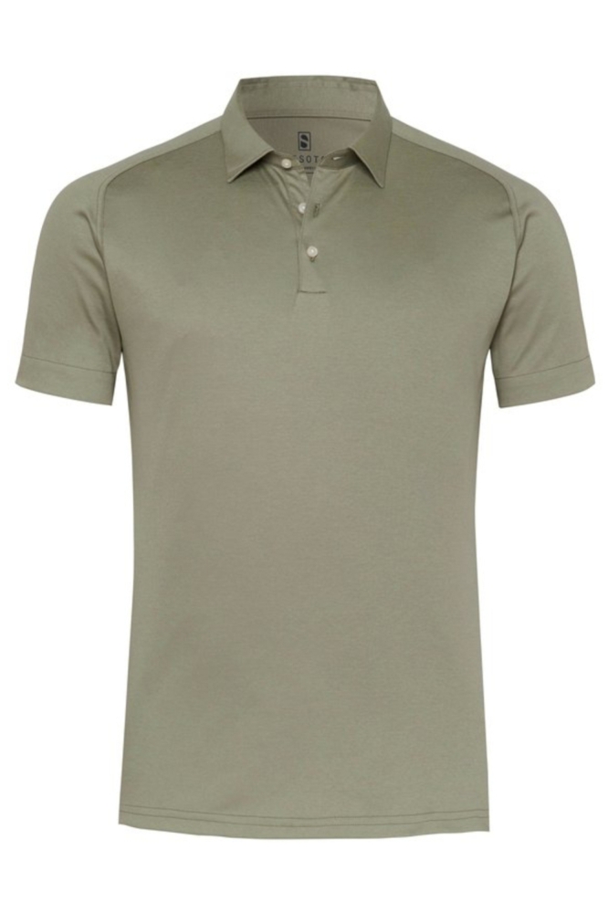 Desoto groene heren polo | Vooraanzicht