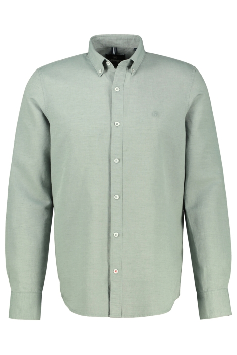 Lerros groene heren overhemd | Vooraanzicht