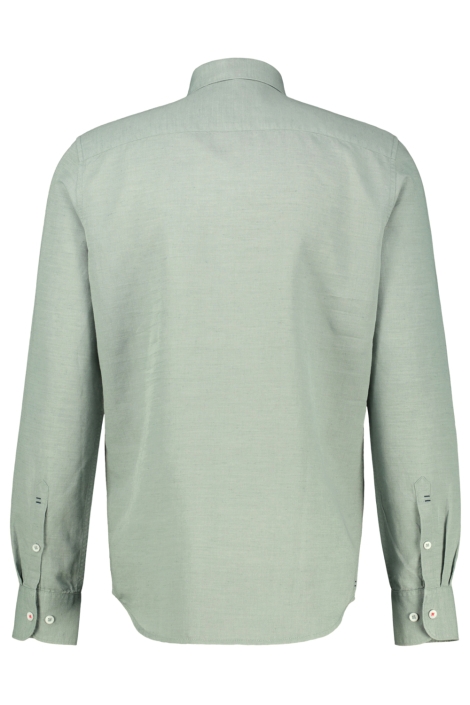 Lerros groene heren overhemd | Achteraanzicht
