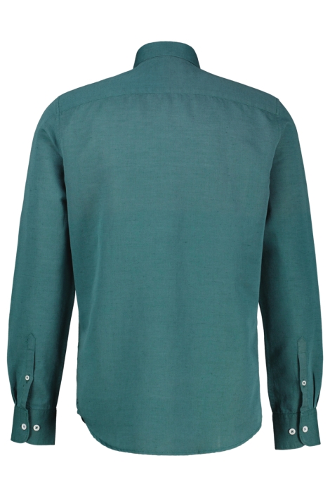 Lerros groene heren overhemd | Achteraanzicht