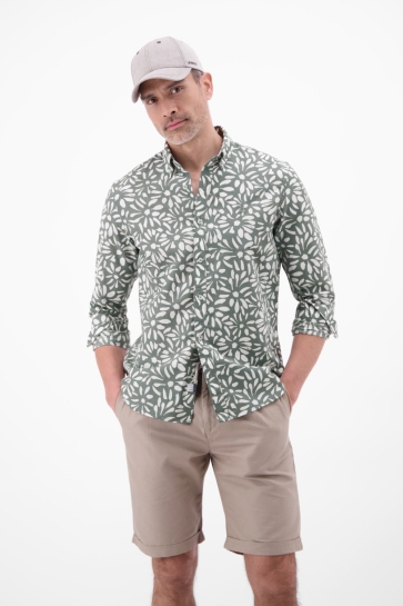 Lerros Overhemd OVERHEMD MET LANGE MOUWEN EN BLOEMENPRINT 2641124 228
