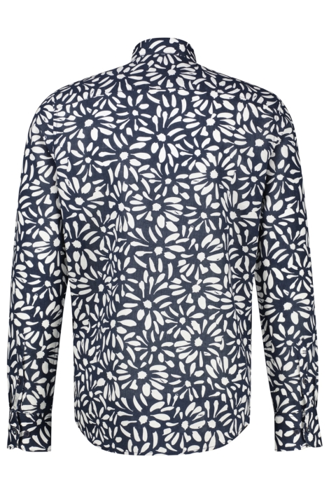 Lerros blauwe heren overhemd | Achteraanzicht