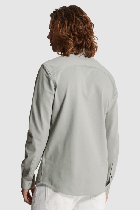 Cast Iron groene heren overhemd | Model achteraanzicht