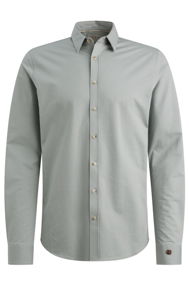 Cast Iron groene heren overhemd | Vooraanzicht