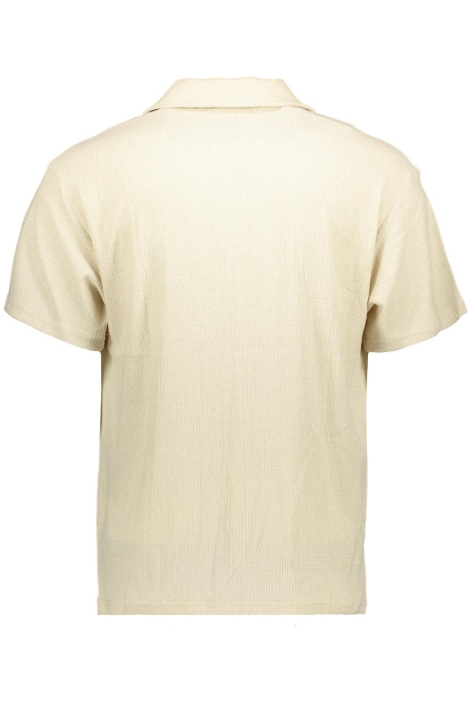 Malelions taupe heren overhemd | Achteraanzicht