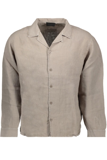 Malelions Overhemd PREMIUM LINEN SHIRT MPD30026001 BEIGE