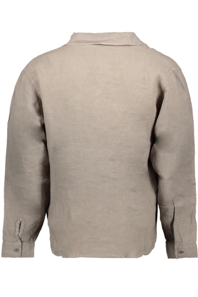 Malelions camel heren overhemd | Achteraanzicht