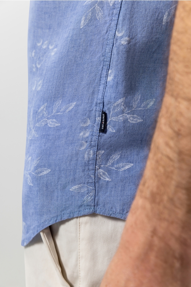 State of Art blauwe heren overhemd | Close up
