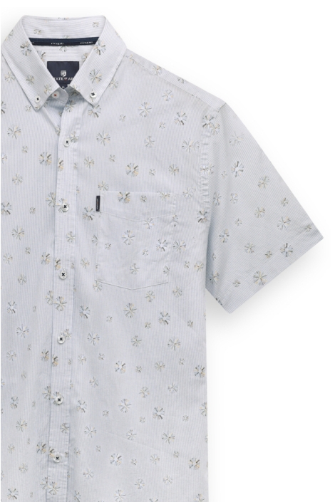 State of Art blauwe heren overhemd | Close up