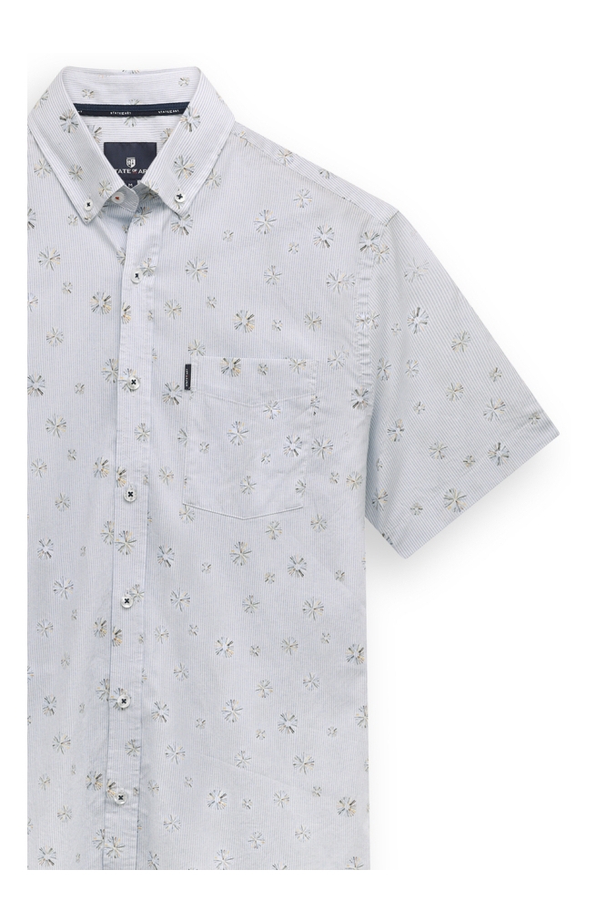 State of Art blauwe heren overhemd | Close up