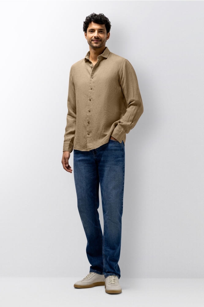 State of Art taupe heren overhemd | Model