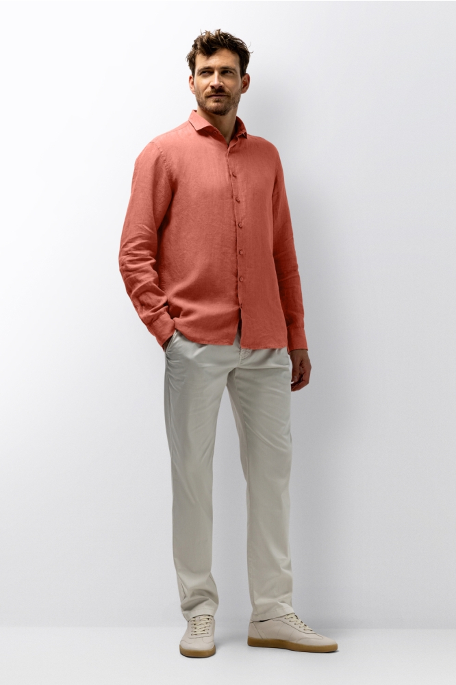 State of Art oranje heren overhemd | Model