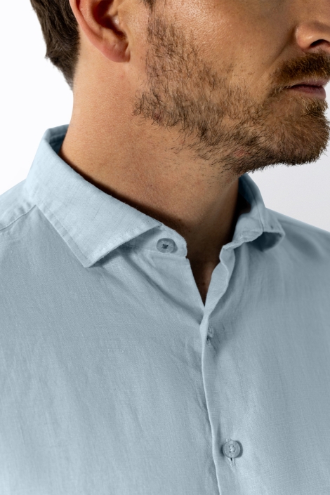 State of Art blauwe heren overhemd | Close up