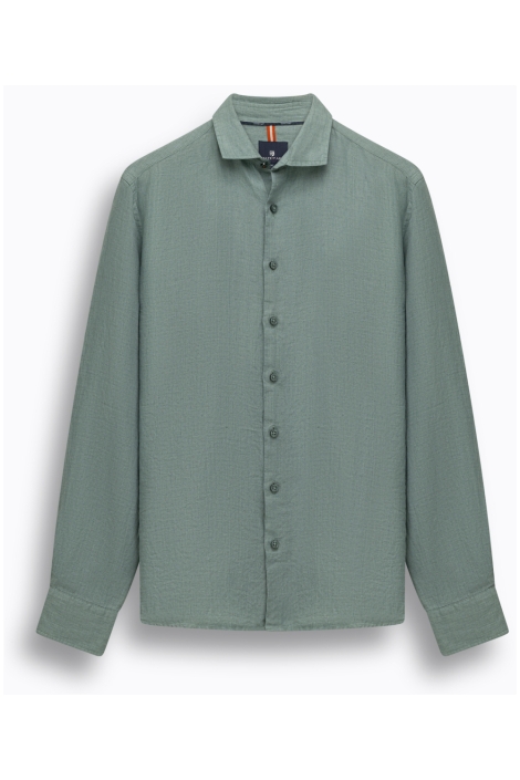 State of Art groene heren overhemd | Vooraanzicht