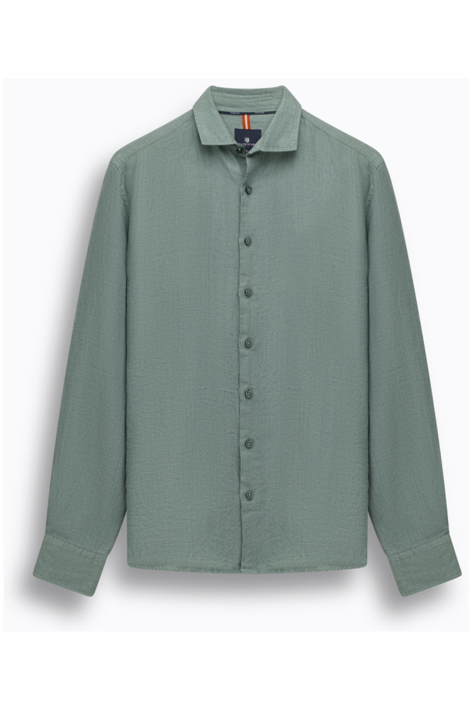 State of Art groene heren overhemd | Vooraanzicht