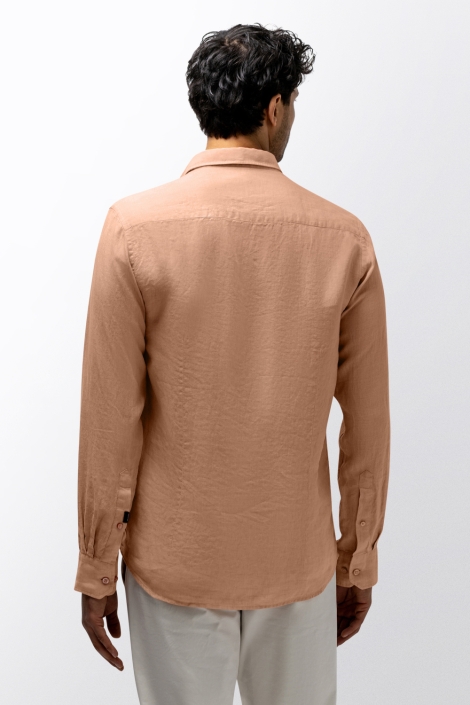 State of Art oranje heren overhemd | Model achteraanzicht