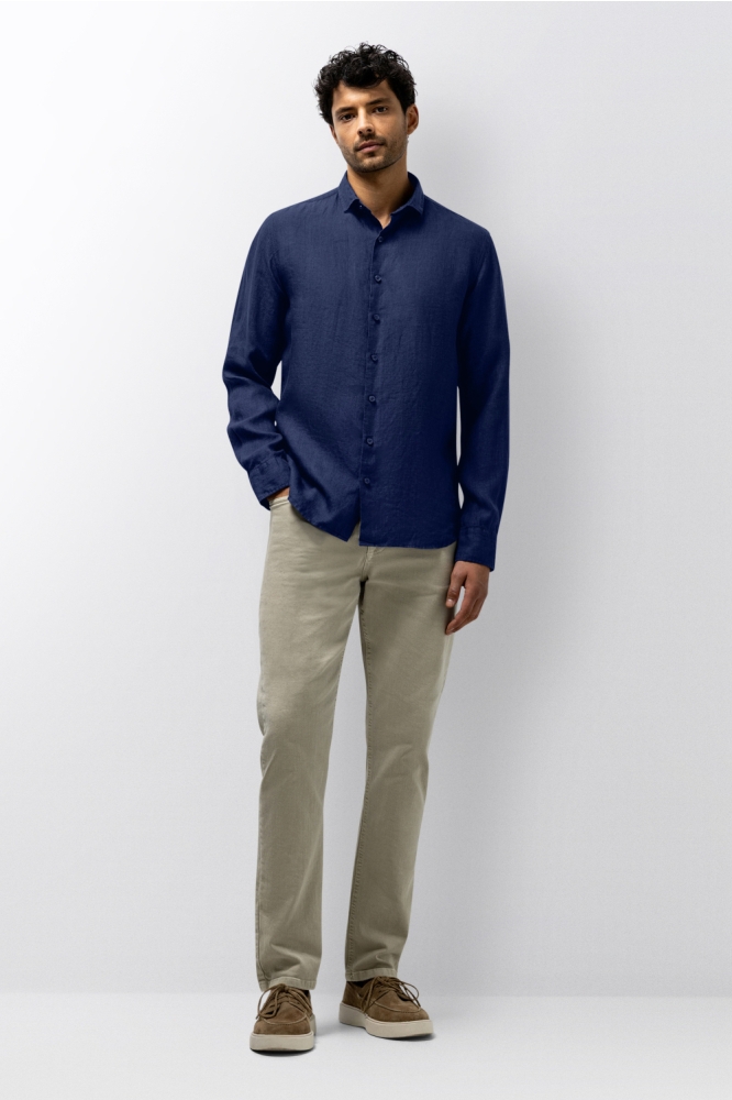 State of Art blauwe heren blouse | Model