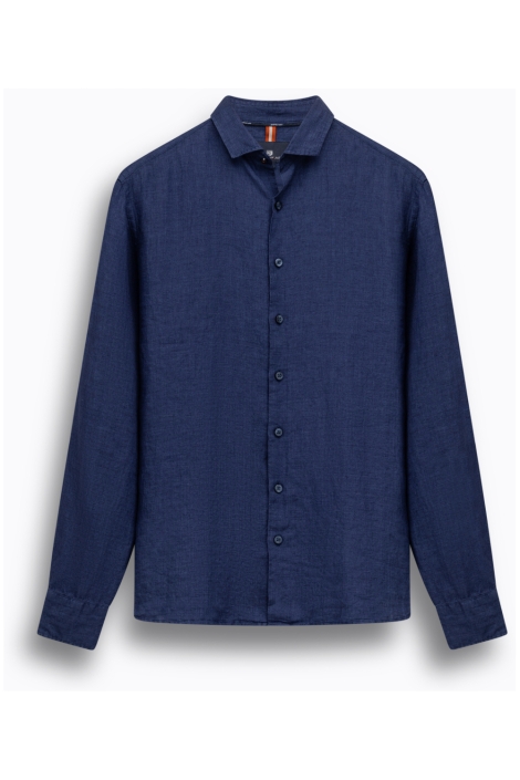 State of Art blauwe heren blouse | Vooraanzicht