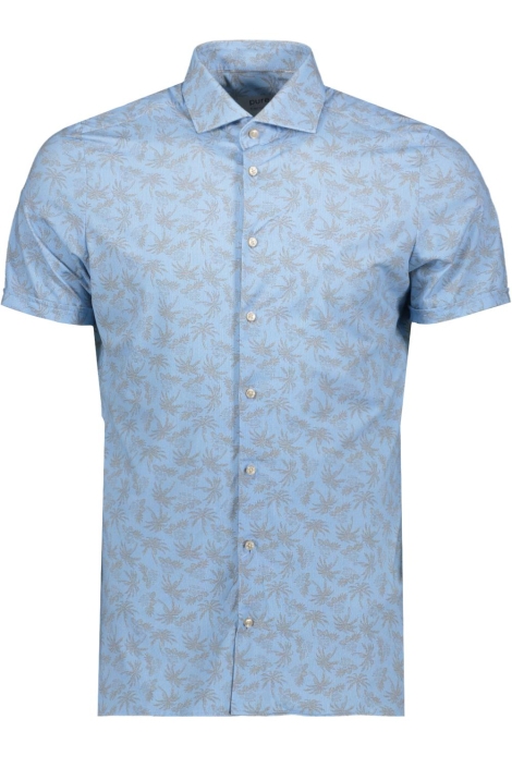 Pure H. Tico blauwe heren overhemd | Vooraanzicht