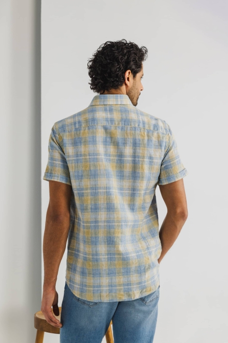 State of Art witte heren overhemd | Model achteraanzicht